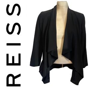 REISS Lauren drape front blazer